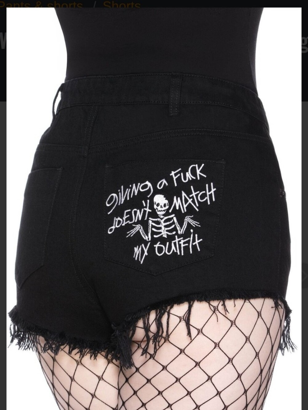 Killstar Nothing Goes Denim Shorts